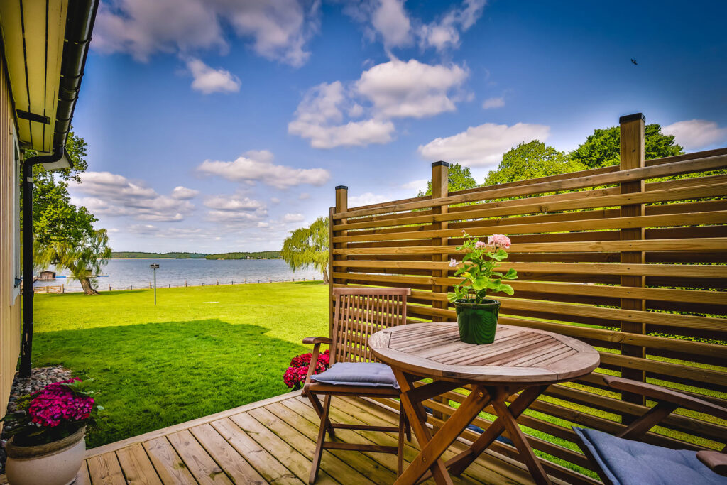 Hotellterrass på Krägga Herrgård